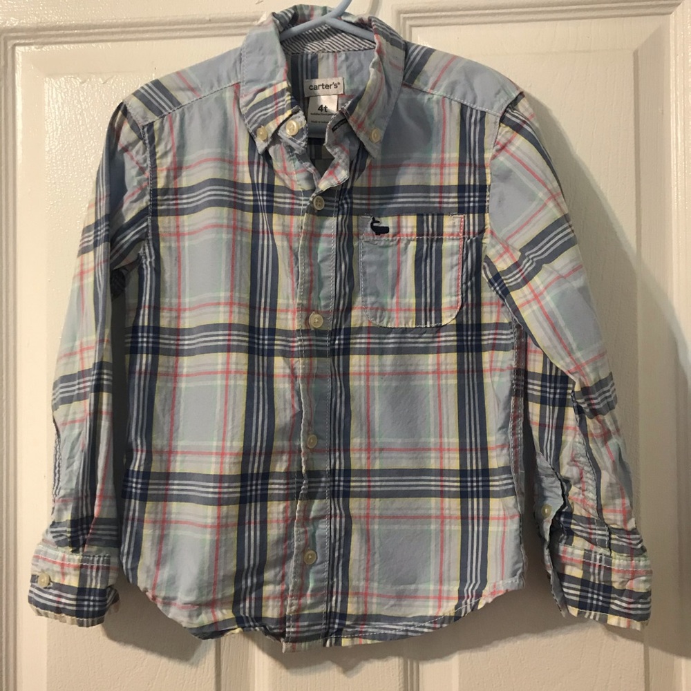 Boys Carters Long Sleeve Button Down 4T